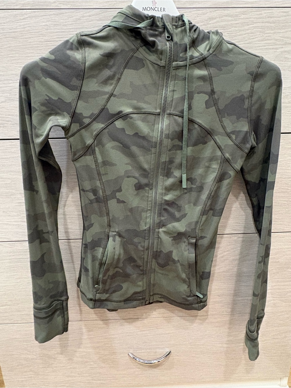 lululemon athletica Green Camo Full‑Zip Hooded Jacket